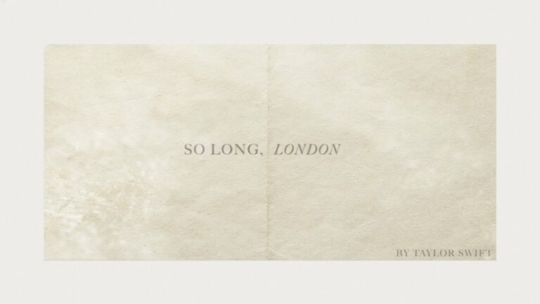 Taylor Swift – So Long, London – teledysk