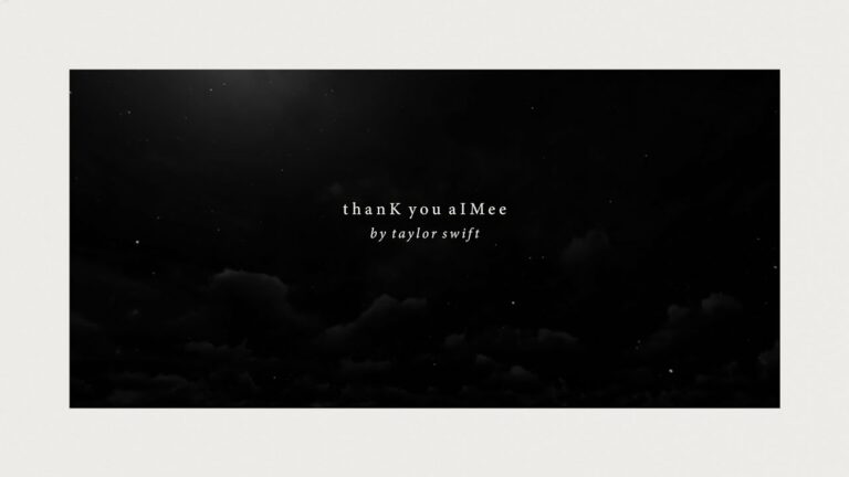 Taylor Swift – thanK you aIMee – teledysk