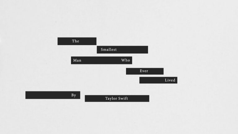 Taylor Swift – The Smallest Man Who Ever Lived – teledysk