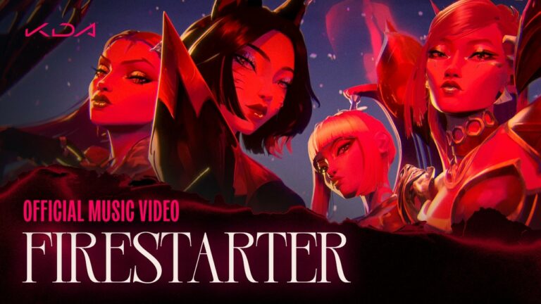 K/DA, League of Legends, i-dle, Mimi Webb, Sophie Powers, MIYEON, SOYEON – FIRESTARTER – teledysk